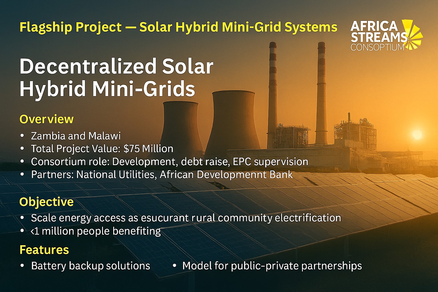 Solar Hybrid Mini-Grid Systems Project